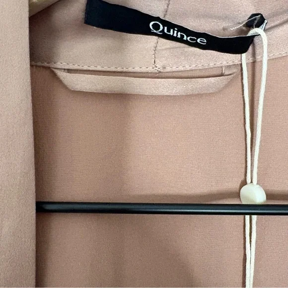 Quince Washable Silk Robe, Toasted Almond, One Size. NWT - Picture 3 of 7